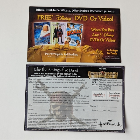 2/$15 Pirates of the Caribbean: The Curse of the Black Pearl DVD - Picture 11 of 11